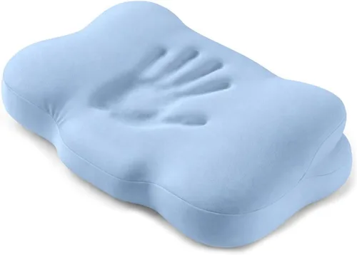 Vista 7 de Almohada para el cuello de nube, almohada de contorno de espuma Gris