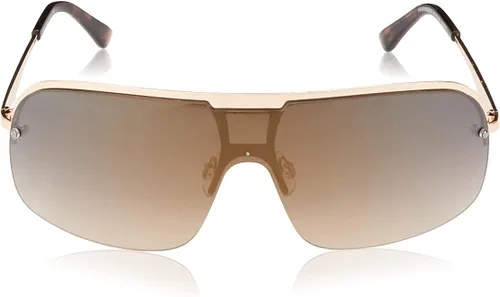 Vista 2 de Rocawear R1487 Mod Uv Protective Rectangular Metal Vented Shield Sunglasses. Gifts for Men with Flair, 135 Mm