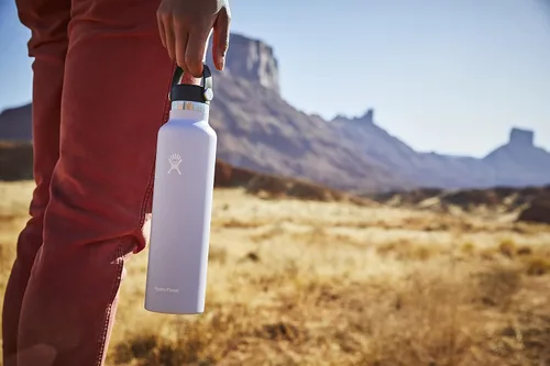 Vista 6 de Hydro Flask - Botella de 24 onzas con tapa con correa flexible, popote y boca estándar