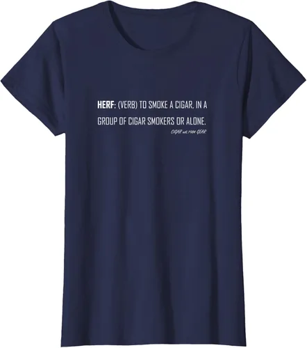 Vista 35 de Herf definition - Camiseta de manga corta, diseño con texto "Cigar Smoker Puff Verb Stogie Habano" Negro