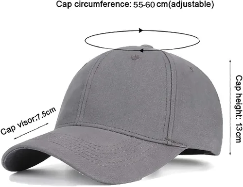 Vista 49 de Gorra de béisbol 100% algodón clásico deportivo casual gorra de golf Sunhat tamaño ajustable