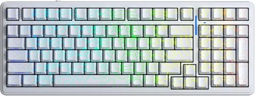 Vista 8 de x Aula F99 Pro Teclado Mecánico, Teclados Inalámbricos para Juegos RGB Retroiluminados Intercambiables en Caliente Personalizados en Crema