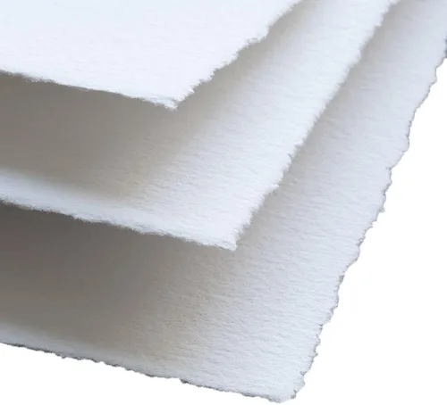 Vista 10 de Papel en blanco hecho a mano con borde irregular - 2x3 pulgadas, paquete de 50 - Papel para técnicas mixtas de hojas sueltas para tarjetas de lugar