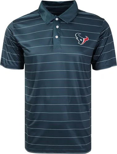 Vista 17 de FOCO Mens NFL Team Logo Striped Polyester Polo Short Sleeve Shirt