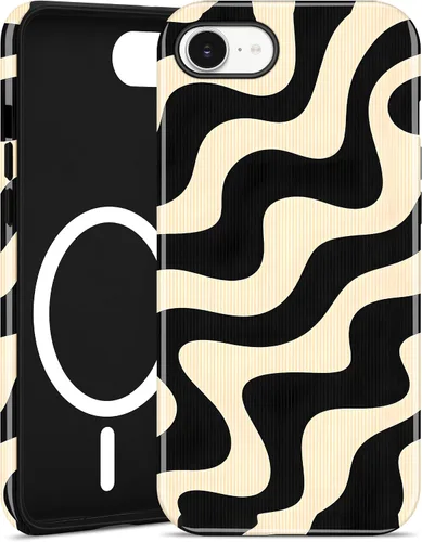Vista 106 de Jusy Funda magnética Zebra para iPhone XR, color negro