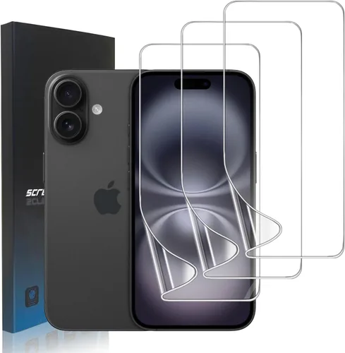 Vista 24 de Paquete de 3 protectores de pantalla de película de hidrogel para iPhone 13/iPhone 13 Pro, protector de pantalla de TPU suave HD para iPhone 13/13