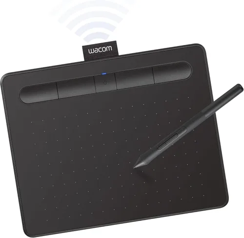 Vista 11 de Wacom CTL4100 Intuos - Tableta de dibujo con 3 programas de software incluidos, 7.9 "x 6.3", color negro. Battery-free pen, 4 ExpressKeys for