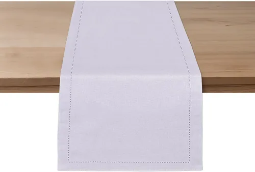 Vista 18 de Ruvanti Camino de mesa de lino de 36 pulgadas, dobladillo clásico, lavable, reutilizable, antideslizante, resistente a las manchas, perfecto