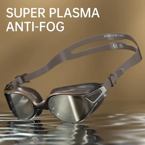 Vista 2 de Gafas de natación para adultos, para hombres, gafas de piscina para mujeres, profesionales, antivaho y sin fugas, protección UV