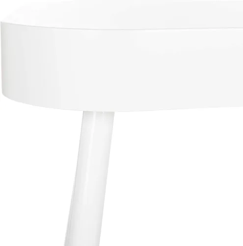 Vista 4 de Safavieh Home Collection Madan Mid-Century - Escritorio blanco escandinavo con un cajón