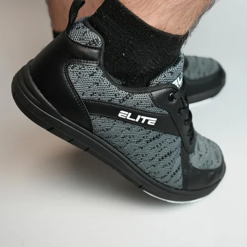 Vista 4 de ELITE Pinnacle Athletic - Zapatos de bolos con cordones para hombre con suela deslizante universal para jugadores diestros o zurdos