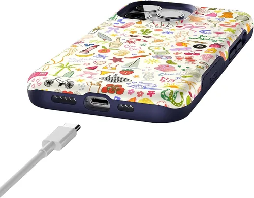 Vista 8 de Casely - Funda para iPhone 13 Pro Todas las cosas divertidas Diversión en días laborables Diseño protector audaz Compatible con MagSafe
