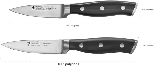 Vista 3 de Henckels Forged Accent - Juego de cuchillos de pelar (2 unidades), diseño alemán afilado Negro