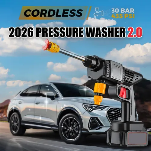 Vista 2 de Lavadora portátil a presión, 2026 nueva lavadora a presión inalámbrica 2.0, 435PSI limpiador de alta presión de agua de mano, batería de 12000 mAh