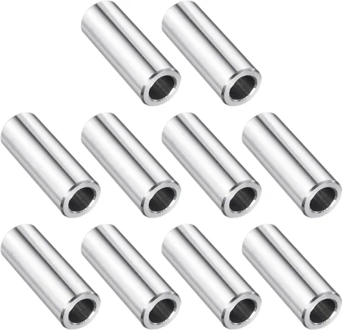 Vista 56 de uxcell 10 piezas de espaciador de acero inoxidable de 3/8" de diámetro interno x 3/4" de diámetro exterior x 1" de longitud, espaciador de rosca