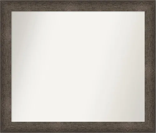Vista 365 de Amanti Art Espejo de pared personalizado no biselado (25 x 25 pulgadas), marco de bronce acentuado, varios tamaños personalizados, espejo de baño
