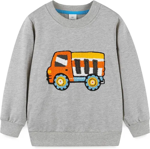 Vista 102 de Bumeex Sudaderas con cuello redondo para niños de 2 a 7 años