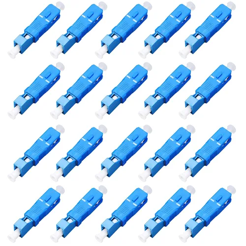 Vista 8 de FTTH Herramienta de equipo óptico LC hembra a SC macho brida híbrida monomodo 9/125 SM conector adaptador de fibra óptica para comunicación digital