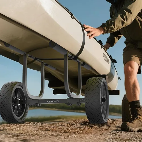 Vista 3 de GanFindX Kayak Cart 300 lbs Heavy Duty Aluminum Dolly