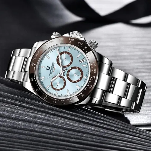 Vista 4 de LACZ DENTON Pagani Design PD1644 Relojes de cuarzo para hombre, acero inoxidable, cronógrafo, impermeable, 100M, reloj deportivo para hombre, regalo