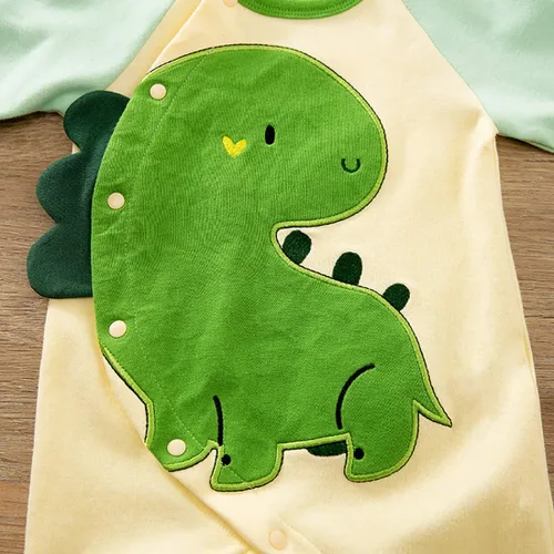 Vista 2 de Yierying - Pelele de algodón con diseño de dinosaurio