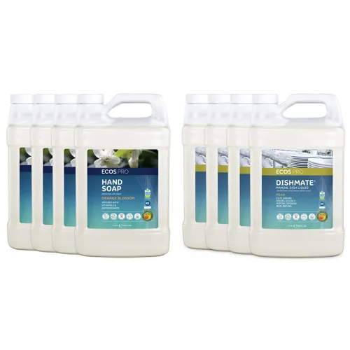Vista 10 de ECOS PRO - Recambio de jabón de manos Hipoalergénico Fórmula fácilmente biodegradable Con vitamina E y antioxidantes Fabricado