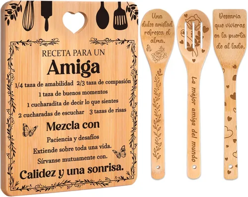 Vista 20 de Regalos de cumpleaños número 30 para mujeres – Regalos de cumpleaños número 30 para hombres, tabla de cortar, hecha de bambú grabada "Year 1995 News