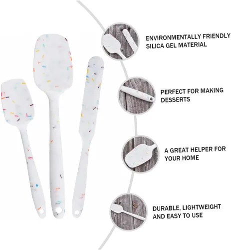 Vista 4 de PRETYZOOM Baking Kit Set Silicone Utensil Set for Baking Heat Resistant Non-stick Easy to Clean for Fondant Cakes