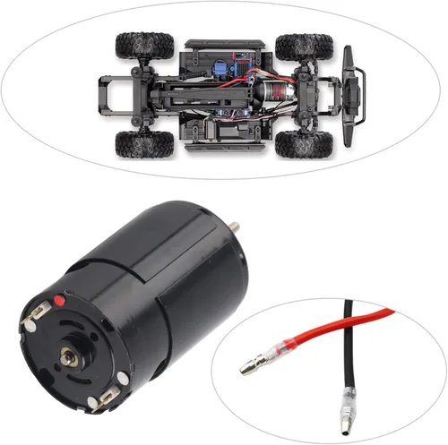 Vista 7 de POCREATION Motor cepillado, 12T, 21T, 29T, 35T, 550, rodamiento de bolas de alta precisión, motor cepillado a control remoto, bobinado multipolo