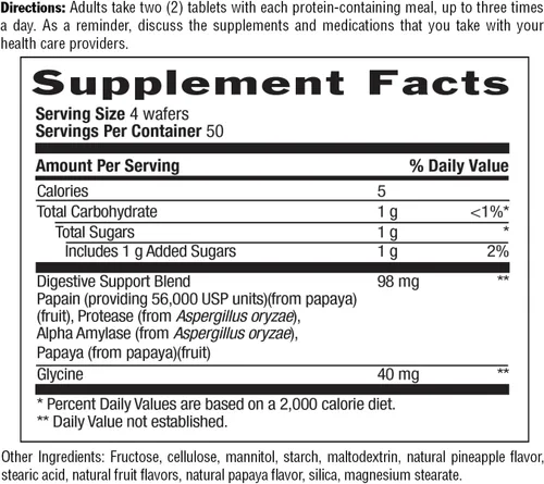 Vista 4 de Country Life Soporte digestivo de papaya, 200 CT Enzimas diarias para promover la salud digestiva y la absorción de nutrientes