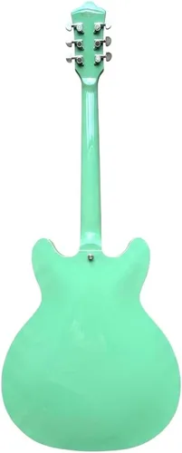 Vista 3 de Grote Guitarra eléctrica a escala completa, cuerpo semihueco, trastes de acero inoxidable (66 rutas)