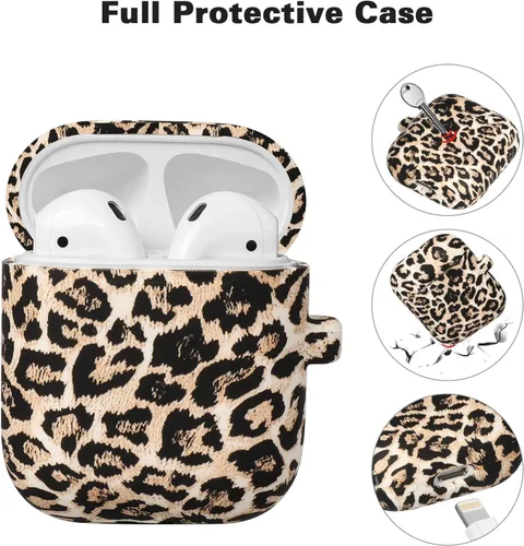 Vista 2 de Funda protectora de silicona suave para AirPods 2 y 1, frontal LED visible