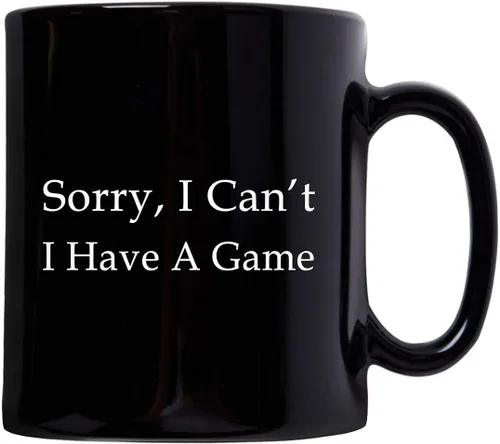 Vista 2 de Gifts Idea for Game Developer Designer Mug Coffee Tea Cup Black Ceramic 11oz - Video Gaming Design Dev Team Development Funny Cute Gag - Sorry I