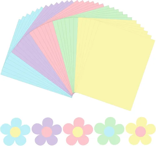 Vista 10 de JULBEAR 30 hojas de cartulina de colores del día de San Patricio 5 colores 180 g/m² 8.5x11 pulgadas, cartulina verde surtida para tarjetas DIY