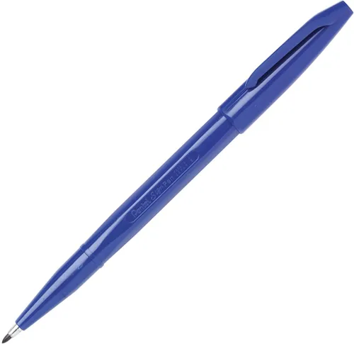 Vista 2 de Pentel Blue Original Sign Pen S520 - Rotuladores de punta de fibra de color, punta fina de 0.079 in, punta de 0.039 in de ancho de línea