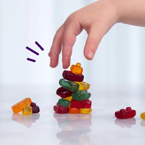 Vista 5 de Bocadillos Orgánicos Building Blocks de Annie's con Sabor a Fruta, Sabores de Frutas Variados, Sin Gluten, 10 Bolsas, 7 oz Formas de bloques
