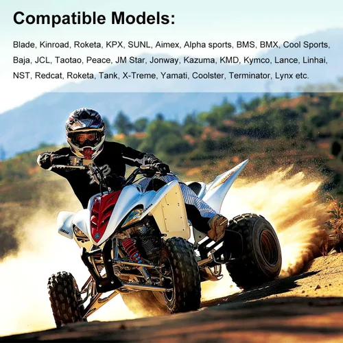 Vista 4 de Motor de motor de 4 tiempos de 110CC Motor de motor de arranque eléctrico de un solo cilindro, motor de 2 válvulas, transmisión automática para ATV
