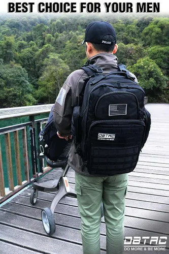 Vista 2 de Mochila para pañales para papá DBTAC, bolsa grande de pañales para bebé para hombres con cambiador, bolsillos aislados + para toallitas, correas