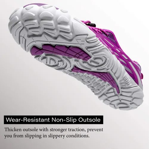 Vista 6 de L-RUN Athletic Water Hiking Shoes Beach Sports Shoes for Swim Toe Shoes Women Men
