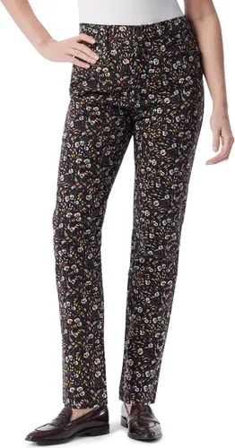 Vista 105 de Gloria Vanderbilt - Pantalones de mezclilla Amanda clásicos de tiro alto y pierna cónica petite para mujer Begonia Bloom