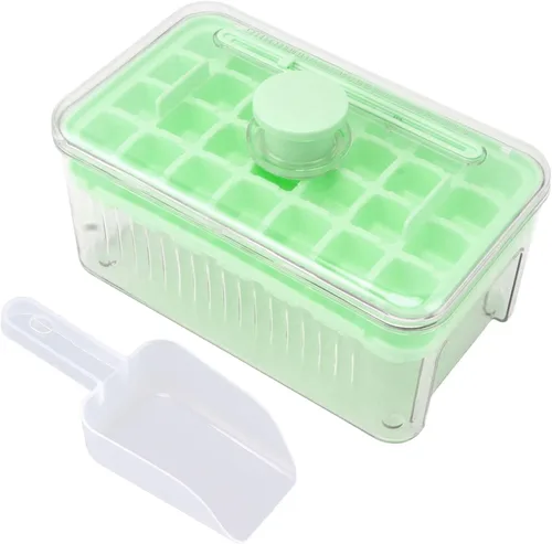 Vista 5 de Hielo, Bebidas Refrigerador Caja de Hielo Enfriador Molde de Refrigerador Molde de Coche Bandeja de Refrigerador Hogar Presionado Para Moldear
