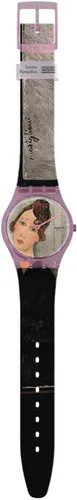 Vista 2 de Swatch Reloj de cuarzo Gent Standard Retrato de Dédie por Amedeo Modigliani Marrón