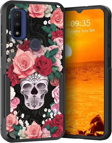Vista 197 de para Moto G Play 4G 2024, funda de dos capas híbrida resistente y a prueba de golpes, PC duro + silicona suave protectora para Motorola Moto G Play