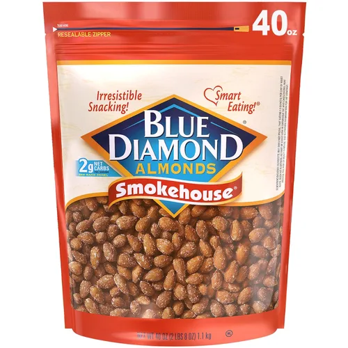 Vista 6 de Blue Diamond Almonds, Nueces de chocolate oscuro y almendra, bolsa de 40 onzas (paquete de 1)