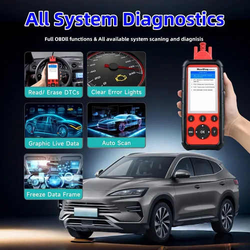 Vista 3 de Escáner de Autel MaxiDiag MD808 Pro OBD2, todos los sistemas de diagnóstico de la herramienta de la exploración 7 Reset Service