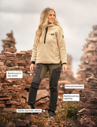 Vista 6 de RevolutionRace Pantalones GP para mujer pantalones duraderos para todas las actividades al aire libre