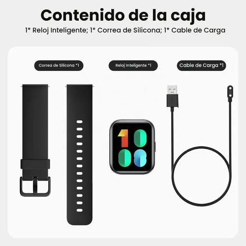 Vista 9 de Relojes inteligentes para hombre, Android y iPhone, 1.8 pulgadas HD Alexa reloj inteligente integrado con llamadas Bluetooth, IP68 impermeable Negro