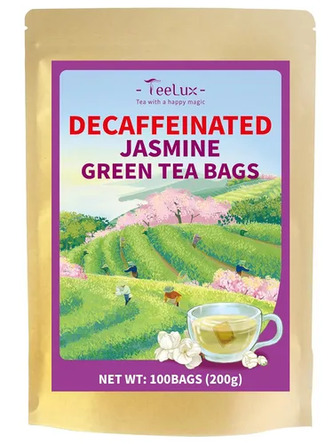 Vista 20 de TeeLux Bolsas de té verde menta, té verde con menta, menta verde y citronela, con cafeína, 100% real y natural, 100