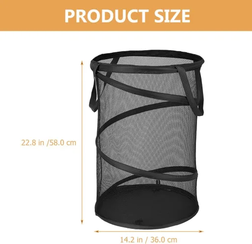 Vista 9 de Cabilock Cesta plegable para ropa sucia, cesta de ropa sucia, cesta de lavandería plegable, cesta plegable para ropa sucia, cesta plegable para ropa