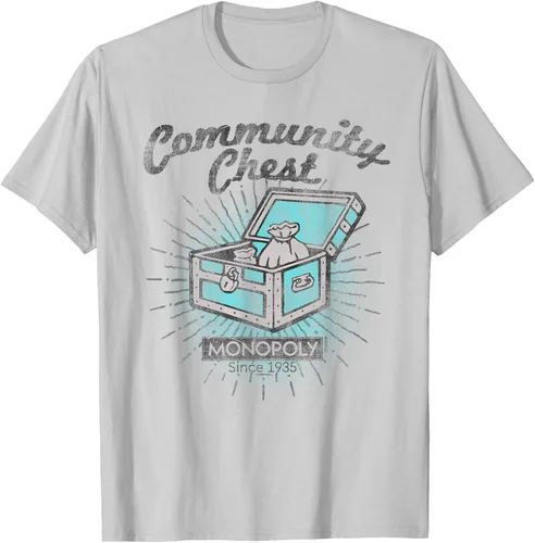 Vista 16 de Monopoly Camiseta Community Chest, gris, S Gris Oscuro